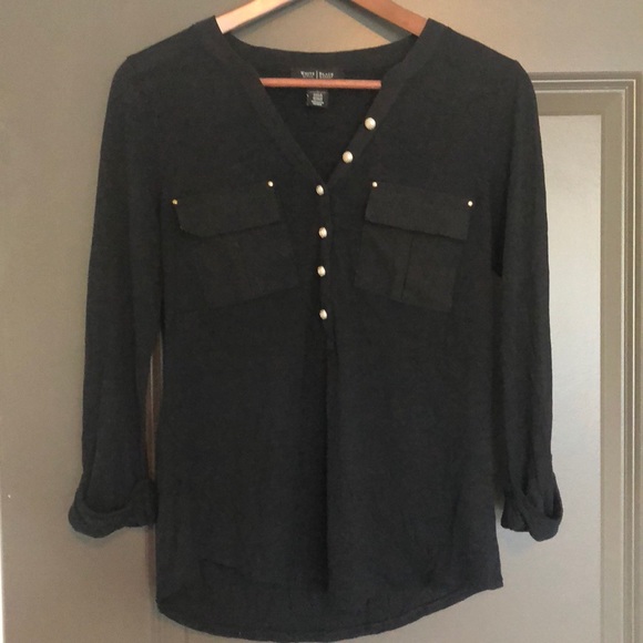 🌺 White House Black Market Women’s Shirt Size S - Picture 2 of 8